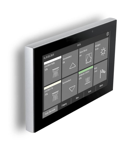 Robustes KNX-Touchpanel für Garten, Garage und Werkstatt